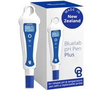Bluelab pH PenPlus -Testeur de pH et de température avec sonde remplaçable, étanche IP68, écran rétroéclairé, calibration simple en 2 points -Inclut solution de calibration et solution de stockage KCl