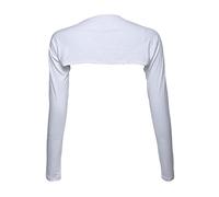 Bluelans® Boléro à manches longues pour femme, blanc, Taille Unique