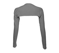 Bluelans® Boléro à manches longues pour femme Hijab, gris, Taille Unique