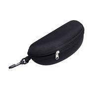 Bluelans® Étui de voyage rigide avec fermeture éclair et mousqueton - Noir - Taille unique