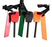 Bluelans® - Kit de survie avec 3 pierres à feu en acier - Couleur aléatoire