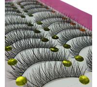 Bluelans® Lot de 10 paires de faux cils longs et épais pour maquillage