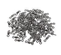 Bluelans® Lot de 100 émerillons à roulement à billes pour la pêche Tailles 2/4/6/8/10/12/14