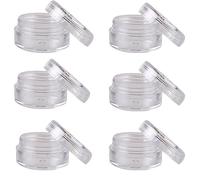 Bluelans® - Lot de 50 pots cosmétiques vides transparents de 5 g, avec couvercles transparents pour crèmes, échantillons, maquillage, paillettes