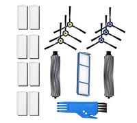 BLUELIRR Lot de 18 brosses en caoutchouc + filtre pour aspirateur Amibot Animal H2O Premium