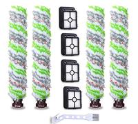 BLUELIRR Lot Remplacement 4 Brosse Rouleau + 4 Filtres Crosswave 17132 et 2225N Series pour Familles avec Animaux Domestiques Fumeurs Accessoires Aspirateur Crosswave