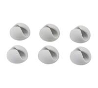 BlueLounge - CD-WH - lot de 6 clips CableDrop pour câbles- adhesif - Gris