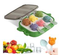 Bluelves Moule Glace, 6 Pièces Mini Moule a Glace en Silicone, Moules à Popsicle en Silicone sans BPA,DIY Moule Glace à l'eau, pour Popsicles, Crèmes Glacées, Sorbets Nourriture(Animaux)