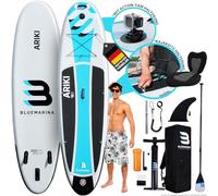 Bluemarina Planche de Stand Up Paddle Ariki Gonflable - Garantie DE 5 Ans - capacité de Charge jusqu'à 140 kg - Accessoires Inclus - 230x65x10 cm - 325x86x15 cm