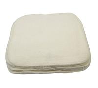 Blümchen Lot de 10 chiffons de nettoyage douillets Bio-BW Blanc