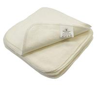 Blümchen Lot de 10 serviettes de toilette en coton bio Blanc