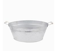 Blümelhuber Baignoire galvanisée - Bol à planter - Décoration de jardin extérieure - Mini étang - Décoration de balcon - Baignoire d'étang - Décoration de jardin