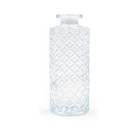 Blümelhuber Petit vase en verre - Décoration de mariage - Moderne - Printemps - Plantes séchées - Blanc