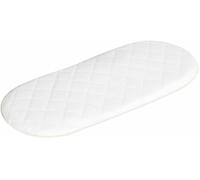 Bluemoon Bedding® Matelas en microfibre hypoallergénique pour couffin 74 x 28 x 3 cm d'épaisseur Forme ovale