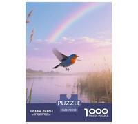 Blueoiseau Puzzle 1000 Pièces Très Difficile Adultes Oiseau Jeu Logique Temps Calme Objet Design 70x50cm/1000pcs