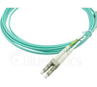 BlueOptics© Duplex LWL Patchkabel, LC-UPC/ST-PC beige, 5 mètres, multimode G50/125µm, OM3, atténuation d'entrée : moins de 0.2dB, fibre de marque, LSZH aqua / turquoise, 2.0mm Tube, ferrule céramique,