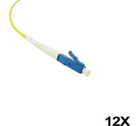 BlueOptics Fibre Pigtail, multicolore, 12x, 1 mètre, LC/APC, G.657.A1 monomode, 0.9mm, ferrule céramique, incl