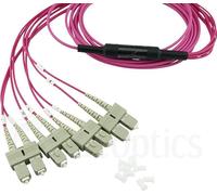 BlueOptics SFP5142FU3MKB Câble à fibre optique 3 m 4x SC MPO OM4 Rouge (SFP5142FU3MKB)
