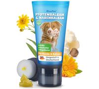BluePet Baume Coussinet Chien, Creme Coussinet pour Pattes de Chien & Chat, Baume Pattes & Truffes Chiens, Protection Neige & Chaleur, Cicatrisante & Antiseptique, pour Pattes & Truffe sèche, gercée