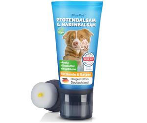 BluePet Baume Coussinet Chien, Creme Coussinet pour Pattes de Chien & Chat, Baume Pattes & Truffes Chiens, Protection Neige & Chaleur, Cicatrisante & Antiseptique, pour Pattes & Truffe sèche, gercée