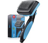 BluePet Brosse Autonettoyante 2.0 Pour Grands Chiens & Chats à Poils Longs, Brosse Poils Morts Chat & Chien, Peigne Démélante pour Enlever les Nœuds & Sous-Poil, Étrille Démêlage, Brosse Anti Nœuds