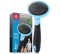 BluePet Brosse Mini Pour Petits Chiens & Chats à Poils Longs, Brosse à Lapin et Cobayes, Brosse Poils Morts pour Chat & Chien, Peigne Démélante pour Enlever les Nœuds & Sous-Poil, Brosse Anti Nœuds