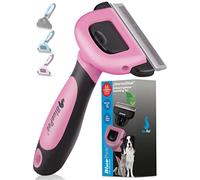 BluePet brosse pour chats & chiens à poils courts | Elimine 90% des Poils | élimination du sous-poil