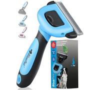 BluePet brosse pour chats & chiens à poils courts | Elimine 90% des Poils | élimination du sous-poil