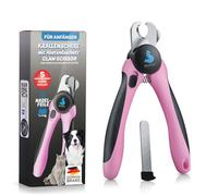 BluePet Coupe-Griffes pour Chien, Chat et Petits Animaux - Lime à Ongles intégrée - Coupe-Ongles Efficace (Rose, S Petits animaux)