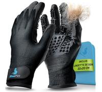BluePet Gant de Toilettage Chat & Chien, Gants Anti Poils Chiens & Chats | Ramasse Poil d'animaux de Compagnie. Brosse pour Nettoyage. Brossage & Epilation. Lavage en Douceur, Enlever Sous-Poils.