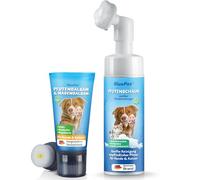 BluePet Nettoyeur de Pattes + Baume Pattes Chien & Chat à Absorption Rapide | Contre Coussinets et Truffe Sèches et Crevassés | Crème Réparatrice Chien avec Arnica, Calendula & Beurre de Karité