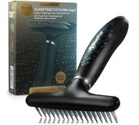 BluePet Peigne Démêlage pour Chien & Chat à Poil Long, Brosse Toilettage | Râteau Déméloir + Massage, pour Enlever Les Nœuds et les Poils Morts. Étrille de Démêlage, Peigne Démêlante Chiens & Chats.