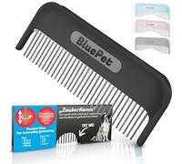 BluePet Peigne Magique Pour Chien & Chat à Poil Long, Peigne de Toilettage, Élimine les Nœuds, Brosse Anti Nœud et Démêlage, Étrille Efficace y Doux Avec les Dents Rotatives, Déméleur Chiens (Noir)