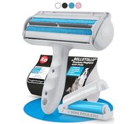 BluePet Rouleau Anti Poils Animaux, Brosse Anti Poil, Enlever Poil Chien & Chat, Réutilisable, Attrape Les Poils du Canapé, Tapis & Voiture, Pet Hair Remover, Anti Peluche, (+ Mini Rouleau Adhésif)