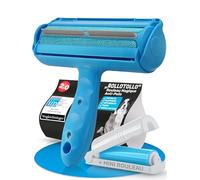 BluePet Rouleau Anti Poils Animaux, Brosse Anti Poil, Enlever Poil Chien & Chat, Réutilisable, Attrape Les Poils du Canapé, Tapis & Voiture, Pet Hair Remover, Anti Peluche, (+ Mini Rouleau Adhésif)
