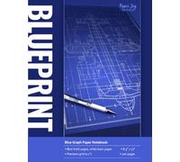Blueprint: Blue Graph Paper Notebook: For Architectural Sketches, Technical Drawings, and Creative Designs
