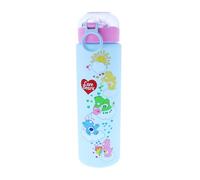 Blueprint Collections Care Bears Bouteille d'eau | Capacité de 700 ml | Couvercle à rabat avec paille | Finition douce au toucher | Motif ours mignons | Bouteille réutilisable pour enfants