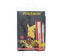 Blueprint Collections Pokémon Super Ensemble de papeterie | Bloc-notes, règle, gomme, taille-crayon, stylo et crayon | Ensemble de fournitures scolaires pour enfants | Papeterie et cadeaux Pokémon