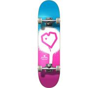 Blueprint Spray Heart V2 Skateboard Complet (7.25" - Rose/Blanc/Bleu)