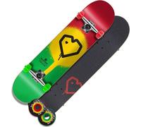 Blueprint Spray Heart V2 Skateboard Set (8"|Rasta)