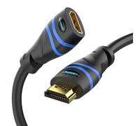 BlueRigger High Speed HDMI mâle vers femelle câble d'extension avec Ethernet (6 pieds)-prise en charge 3d et canal de retour audio