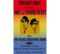 Blues Brothers Poster A2 - Affiche d'art de film en différentes tailles pour des idées de salon ou de chambre à coucher. Images de films cultes sans frontières Classique Iconic 70s 80s 90s Vintage Re