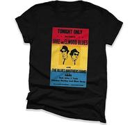 Blues Brothers Shirt Film Blues Brothers Movie Vintage Tee Shirt for Men Shirt Manches Courtes(X-Large)
