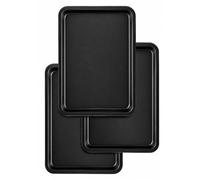 BLUES Lot de 3 plaques de cuisson antiadhésives en acier carbone 32 cm | Plaques de cuisson anti-adhésives pour four. Pour biscuits, pâtisseries et légumes rôtis Passe au lave-vaisselle et facile à