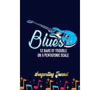 Blues Music Jazz Guitar Idea Songwriting Journal: Songwriter's Journal Blank Sheet Music (Diary, Notebook), Book Music Gifts For Women Men Kid Teen - 100 Pages 6x9 In