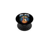 Blues Rock Musique Guitare Soul Jazz Guitaristes Chanteurs Groupes PopSockets PopGrip Adhésif