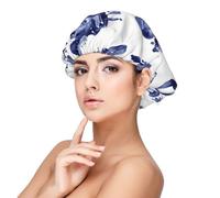Blues Saxophone Piano Violoncelle Basse,Bonnet de nuit en satin pour adulte - Bonnet de nuit élastique pour femme, couvre-cheveux de nuit