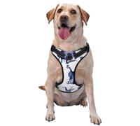 Blues Saxophone Piano Violoncelle Basse,Harnais pour Animaux de Compagnie, Harnais réfléchissant réglable pour Chien,M