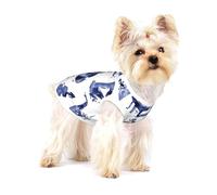 Blues Saxophone Piano Violoncelle Basse,T-Shirt sans Manches en Coton pour Animaux de Compagnie, Gilet Respirant, Extensible et Doux,M