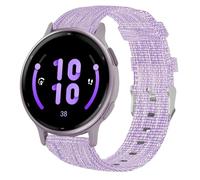 Blueshaweu 20mm Breathable Nylon Woven Fabric Replacement Accessory Strap Compatible for Garmin vívoactive 5/Approach S12/S40/S42/D2 Air/D2 Air X10/Forerunner 245/55/645/Venu/Venu 2 Plus